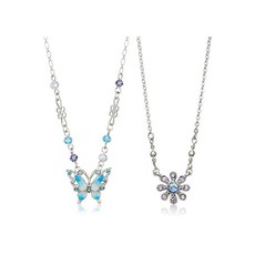 ANNA SUI (안나) [안나수이] 꽃 나비 모티브 2 종 세트 목걸이 SAMN176238B2
