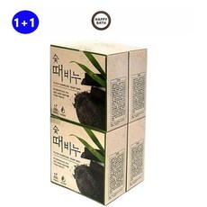 사라몰 (1+1) 해피바스 숯때비누 100gX4개입 각질제거 참숯성분 때비누 1세트, 1set