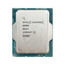 인텔 셀러론 G6900 3.4 GHz 듀얼 코어 스레드 CPU 프로세서 7 10NM L3 = LGA 1700 쿨러 없음 신제품, 한개옵션0 - g6900