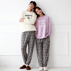 모스트맘 따뜻한 밀크기모 홈웨어 잠옷바지 / 커플팬츠