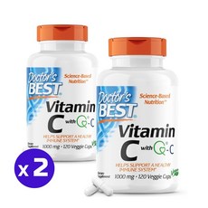 Doctor's Best VitaminC with Quali-C 닥터스 베스트 비타민C 1000mg 120정 2팩, 2개