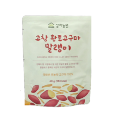 상하농원 고창 황토고구마 말랭이, 60g, 12개