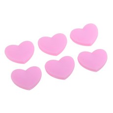 FWT6pcs 실리콘 테니스 라켓 댐퍼 진동 충격 흡수기 심장 모양