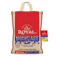 Royal Indian Basmati Rice with Bag 로얄 인도바스마티라이스쌀 6.8kg, 1팩