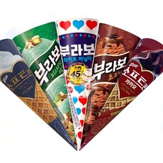 쿨시쿨 아이스크림콘컵 부라보콘 세트, 1개, 140ml