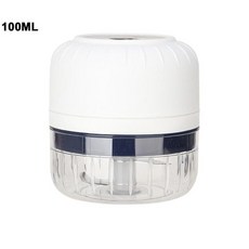 미니 고기다지기 USB 충전식 무선 전동 마늘다지기 야채 차퍼, CN, 화이트-100ml, 1개