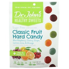 닥터존스 헬시 클래식 후르츠 하드 캔디 109g Dr. Johns Healthy Classic Fruit Hard Candy Fiber Sugar Free