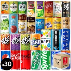 [막스] 190ml 30입 미니 캔음료 음료수 골라담기 사무실간식 캔콜라 사이다 업소용 도매, 과즙음료, 42-3.썬키스트 매실 175ml 30입, 30개