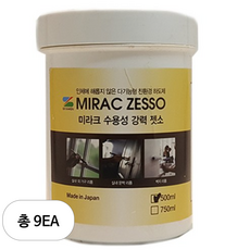 본덱스 SKK 미라크 수용성 강력 젯소 하도제 500ml, 9개, 백색