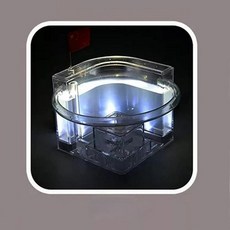 빛나는 작은 애완 동물 생활 상자 개미 작업장 빌라 집 성 농장, 3. WHITE, 1개