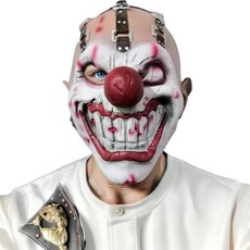 X-merry toy 킬러 광대 마스크 할로윈 공포 팬시 드레스 파티 코스프레 외눈 박이 조커 마스크 헤드기어 악마 라텍스 광대 유령의 집 소품, 1개