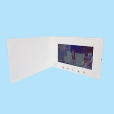 7inch 비디오 소책자 ips 화면 브로셔 범용 비디오 인사말 카드 패션 디자인 비디오 광고 카드 hyh-3070