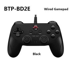 BETOP 유선 게임패드 Beitong 게임 컨트롤러 PS3 PC TV 박스 스팀 슈퍼 콘솔 X 미니 PC 핸들 USB 연결 조이패드 D2E 신제품, 1개, 2) Black BTP-BD2E