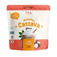 이야푸드 카사바 유카 뿌리 가루 분말 2.26kg Iya Foods Premium Cassava Flour Yuca Root, 1개