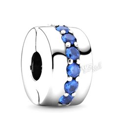 판도라 참 791972C01 PANDORA BLUE SPARKLE CLIP