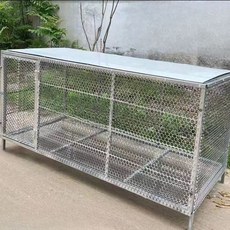 닭장 닭 사육장 거위 키우기 케이지 만들기 설치 관찰 농장 1m, 강화/1m x70cm x76cm, 1개