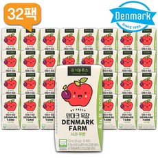 덴마크목장 유기농주스 사과푸룬 120mlX32팩, 120ml, 32개