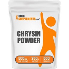 Bulks.com 크리신 파우더 57디하이드록시플라본 500mg 항산화 당 25g0.8227g1팩, 8.8 Ounce (Pack of 1), 250g, 1개