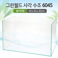 그린월드 사각 수조 6045어항(6T) (올디아망) (60x45x45)+우레탄매트서비스