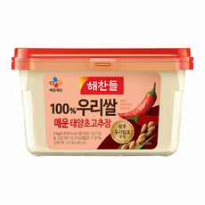 해찬들 우리쌀로만든 매운 태양초고추장, 3kg, 1개