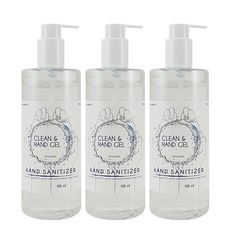 비씨엘 클린 앤 핸드겔 500ml 손소독제, 3개