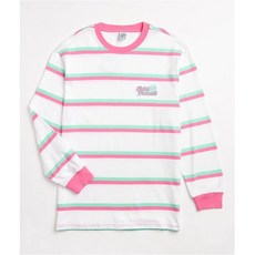 해외 남자 긴팔티셔츠 Odd Future Pink Blue Mini Stripe Long Sleeve T-Shirt PROD1180010176