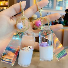 크리스마스 여성 소품 아내를 바래다주다 여자 친구에게선물 선생님 커플 기념 한쌍 의식감, 화이트 돼지 _쁘띠 퍼플 돼지