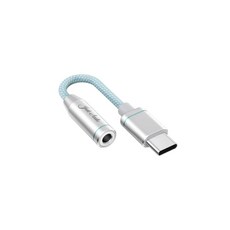 Fiio JA11 USB C 타입-3.5mm 이어폰/헤드폰 어댑터 USB C 케이블-3.5 오디오 보조 케이블 c 형 단자를 지원하는 휴대전화 검은색 은색, JA11 은색 - fiio