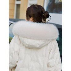 패딩모자 라쿤털 폭스퍼 교체용 겨울 앙고라 보온 귀여운 퍼