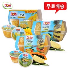 돌 후룻볼(4개입)x6팩(망고2+파인2+트로피칼2)무배, 6개