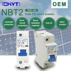 PV 시스템 배터리 메인 스위치용 MCB 회로 차단기 1P 100A 125A DC 300V, 1개
