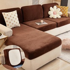 벨벳 소파 쿠션 커버 거실 코너 좌석, [10] 45cm pillowcase-2PCS, 1.Coffe, 1개