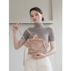 [GISSE 지쎄] 천연가죽 소피 복조리백
