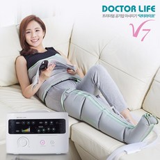 [닥터라이프] V7 공기압마사지기 다리마사지기 / 본체+다리+허리세트(화이트)