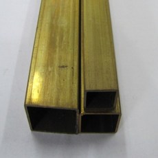 황동사각파이프3x3mm/동사각파이프/길이300mm/3x3mm/신주사각파이프3x3mm, 1개