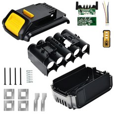 디월트공구함 10 코어 배터리 케이스 20V 리튬 이온 쉘 박스 BMS PCB 보드 충전 보호 전용 없음, 1) Plastic Shell Kit, 1개