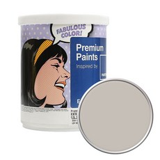 노루페인트 팬톤 외부용 실외 저광 페인트 1L, 14-0000 Silver Gray, 1개