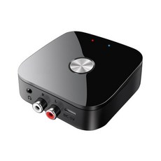 어댑터 리시버 5.3 오디오 블루투스 Aux 무선 5.0 RCA 2RCA 음악 HD 호환 aptX 3.5mm 잭 TV 차량용, 1) Black, 1개