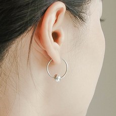 실버볼링귀걸이