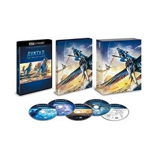 아바타2 물의길 스틸 북 첨부 4K UHD ULTRA HD + 3D 블루 레이 오리지널 데칼 포함 블루레이 DVD