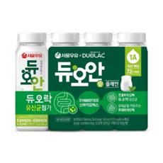 서울우유 듀오안 플레인, 24개, 140ml