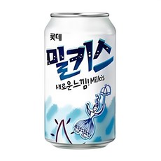 밀키스 탄산음료, 340ml, 24개