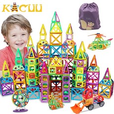 32262pcs DIY 마그네틱 생성자 삼각형의 큰 벽돌 자석 블록 설계자 완구 설치자석, 09 32PCS