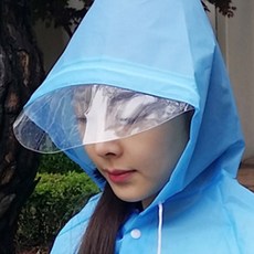 등산 끈조임 얼굴막우비 배달용우의 가벼운레인코트, 색상/사이즈, XL-핑크, 1개