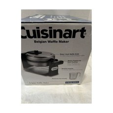  쿠진아트 1000W 벨지안 플립 와플 메이커 - 스테인레스 스틸 모델 FWM-20SA 