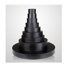 원형고무패드 원형고무 방진패드 고무판, 1개