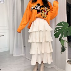 디즈니정품 미키마우스니트 2color 베이지 오렌지 레드 블루