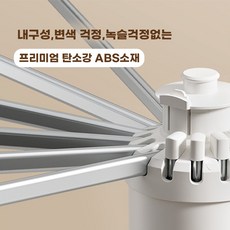 레퓰리 우산형 문어발 다용도 접이식 수납간편 빨래건조대, 화이트 - 이미지 9