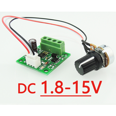 PWM 2A 30W 1.8V-15V 미니 PWM DC 모터속도제어휴즈, 1개