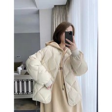 밀크봉봉 여성의류 겨울 슬림 심플 상의 숏 패딩